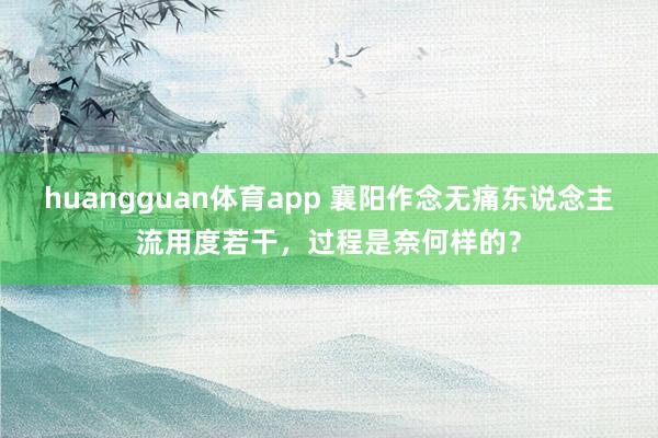 huangguan体育app 襄阳作念无痛东说念主流用度若干，过程是奈何样的？